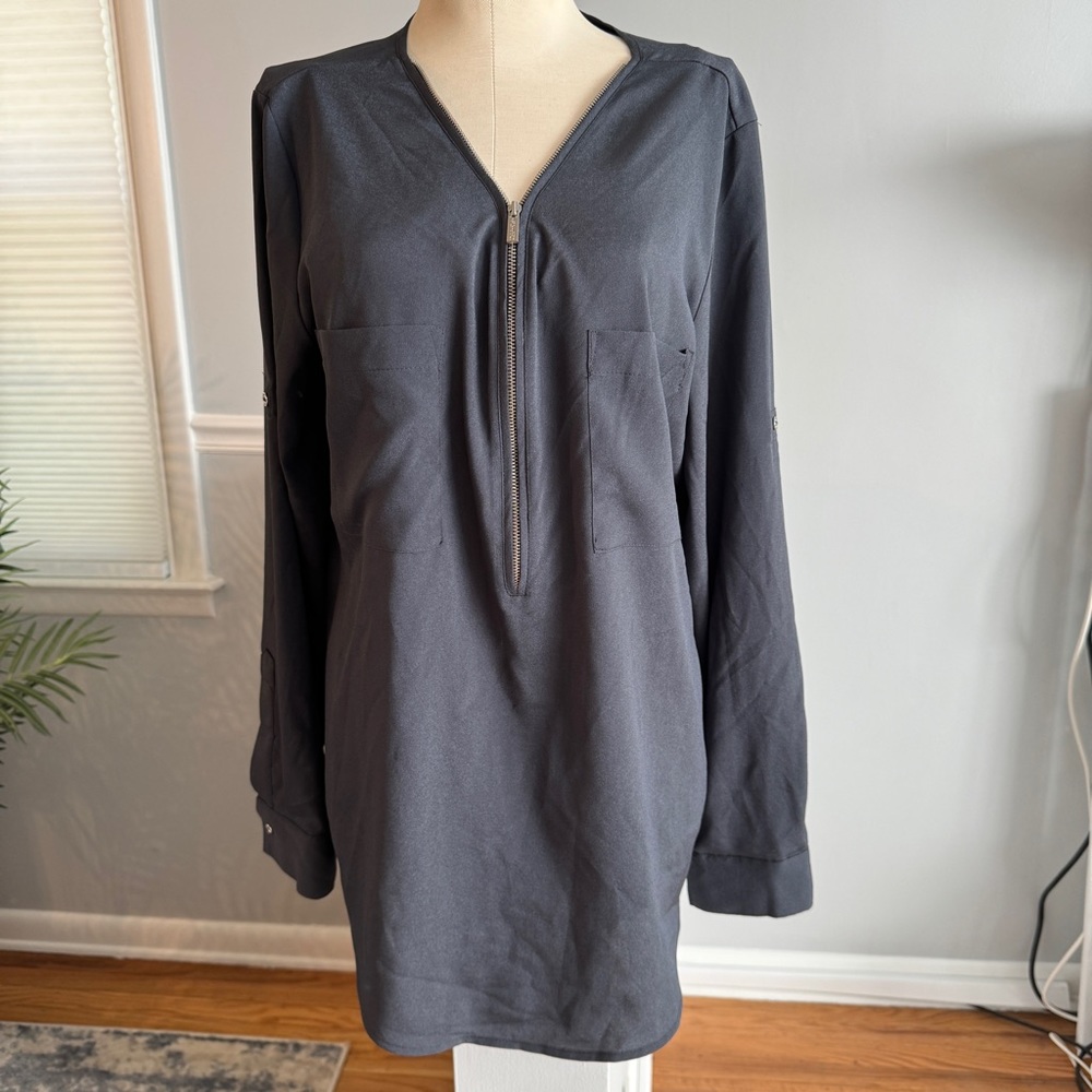 Calvin Klein Zipper Blouse